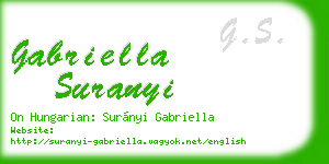 gabriella suranyi business card